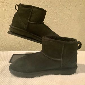 Uggs Mini Short Ankle Suede Black Booties